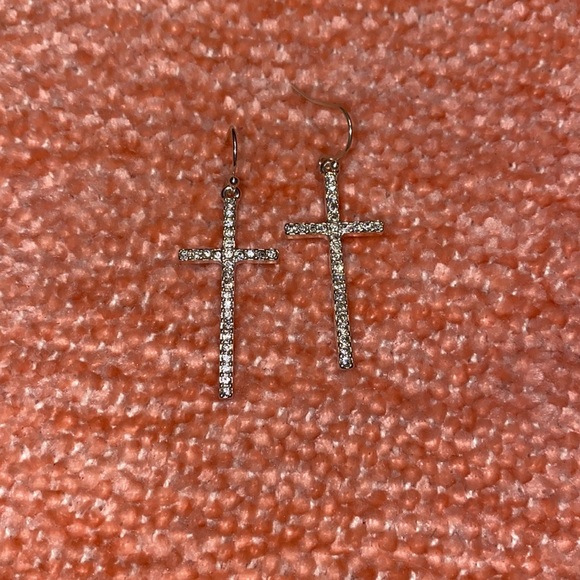 Cross earrings - Picture 2 of 2